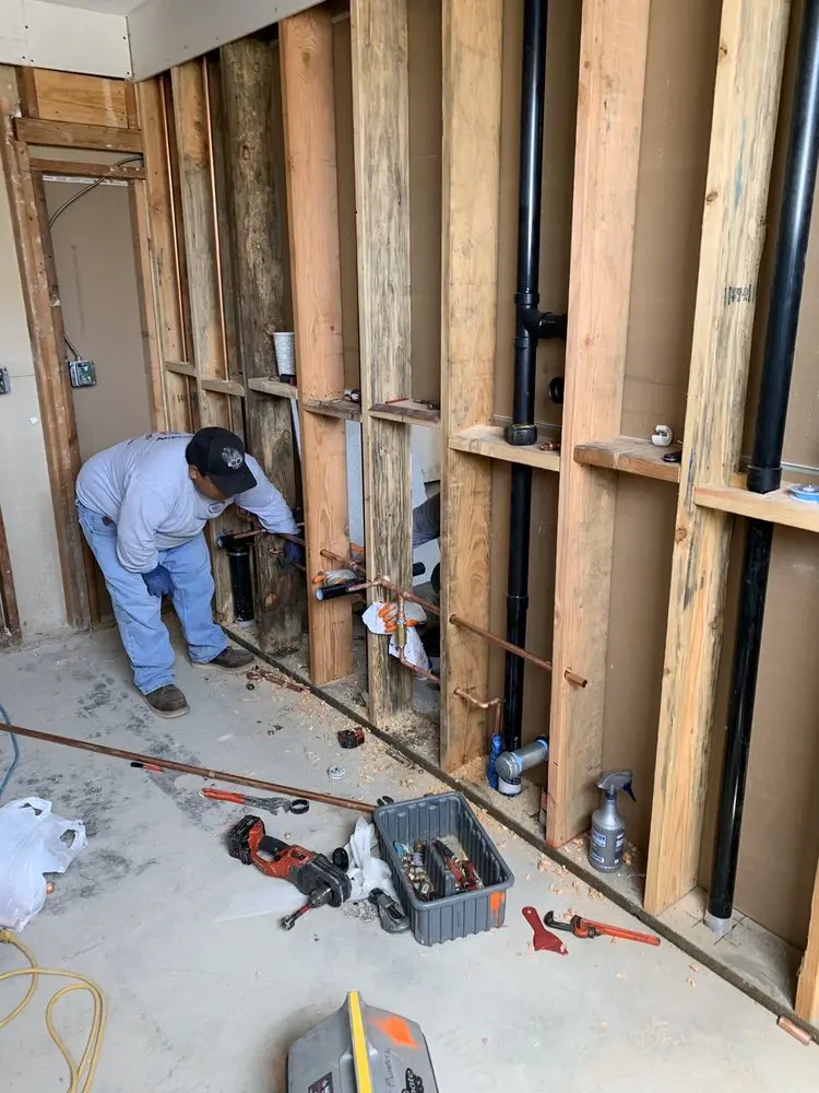 Commercial rough-in plumbing for Water Heater Replacement in East Central